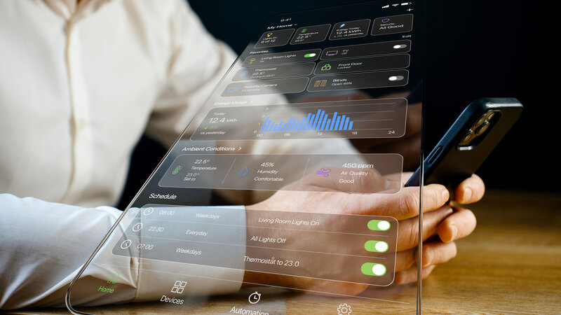 Smart home security control panel